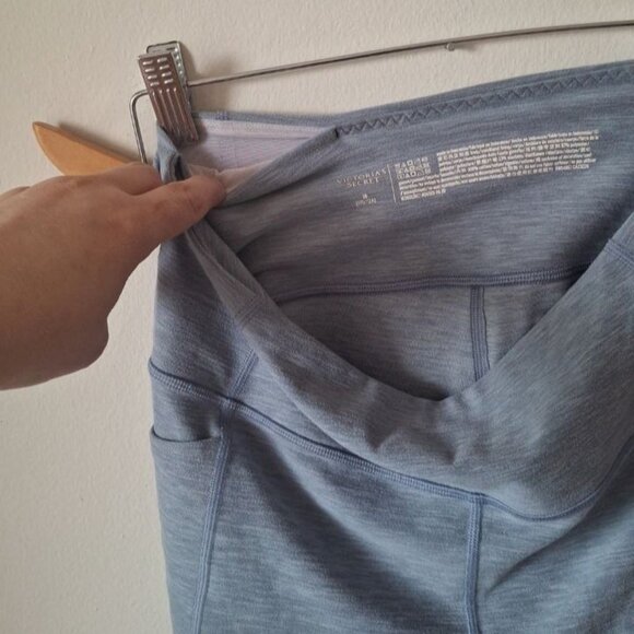 Victoria's Secret Blue & Grey Heathered Women's Leggings - Size 10 - Activewear - Picture 4 of 8